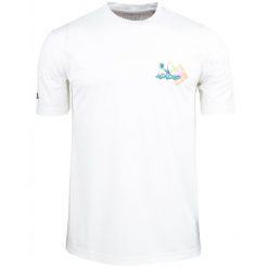 Adidas koszulka Mężczyzna sportowa t-shirt roz.M. Białe koszulki sportowe męskie Adidas, m, bez wzorów, bez kołnierzyka, bez ramiączek, na fitness i siłownię. Za 127.00 zł.