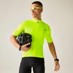Koszulka Dare 2B Lightning. Żółte koszulki sportowe męskie Dare 2b, xl, bez wzorów, z elastanu, bez kołnierzyka, bez ramiączek, na fitness i siłownię. Za 179.99 zł.