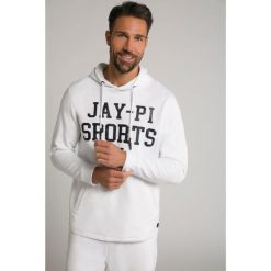 Męska Bluza z kapturem cieniowany dżersej. Białe bluzy męskie JAY-PI, m, bez wzorów, z bawełny, z kapturem. Za 343.99 zł.