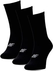 4f Skarpety Męskie długie 3-Pak czarne sportowe M. Czarne bokserki męskie 4f, m, bez wzorów. Za 36.70 zł.