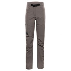 Spodnie damskie trekkingowe softshellowe Alpine Pro Akana 3. Brązowe spodnie materiałowe damskie Alpine Pro, bez wzorów. W wyprzedaży za 389.00 zł.