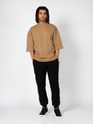 Fila T-shirt "Kimono Oversize" | FAM0305 | Mężczyzna | Brązowy. Brązowe t-shirty męskie Fila, m, bez wzorów, z bawełny, bez kołnierzyka. W wyprzedaży za 149.00 zł.