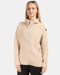 Damska bluza techniczna Kilpi TANALI-W. Brązowe bluzy damskie Kilpi, bez wzorów, z materiału, bez kaptura. Za 422.05 zł.