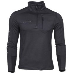 Bluza polarowa Taimen Uilgan Grid - Ciemnoszara. Szare bluzy męskie TAIMEN, bez wzorów, z polaru, bez kaptura. Za 299.00 zł.