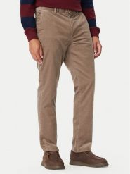 Tommy Hilfiger Chinosy MW0MW44822 Khaki Regular Fit. Brązowe eleganckie spodnie męskie Tommy Hilfiger, m, bez wzorów, z bawełny. Za 483.99 zł.