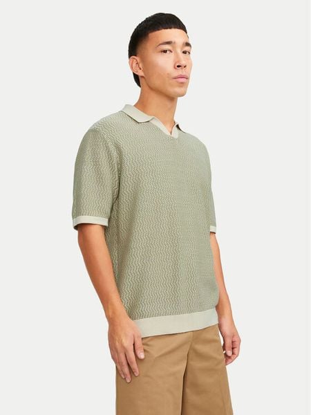 Jack & Jones Polo Jormykonos 12255950 Zielony Regular Fit. Zielone koszulki polo męskie Jack & Jones, m, bez wzorów, z bawełny, bez ramiączek. Za 129.99 zł.