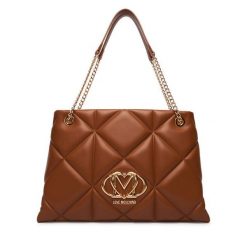 Torebka LOVE MOSCHINO. Brązowe torebki do ręki damskie Love Moschino, bez wzorów, klasyczne, bez dodatków. Za 1,099.00 zł.