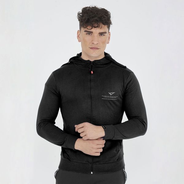 Lekka sportowa kurtka z kapturem RAYA oversize. Czarne kurtki męskie Legea, xl, bez wzorów, z bawełny. Za 116.00 zł.