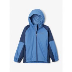 Kurtka przeciwdeszczowa chłopięca Columbia Dalby Springs II Jacket. Niebieskie kurtki i płaszcze dla chłopców Columbia, bez wzorów, sportowe, bez kaptura. Za 202.99 zł.