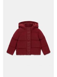 Guess Kids Kurtka przejściowa 185184 Czerwony Classic Fit. Czerwone kurtki i płaszcze dla dziewczynek Guess Kids, z aplikacjami, bez kaptura. Za 344.99 zł.