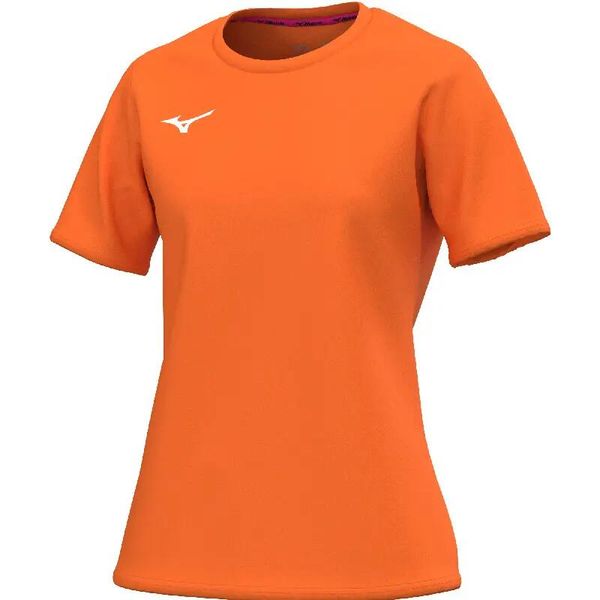 Koszulka damska Mizuno Team. Brązowe koszulki sportowe damskie Mizuno, l, bez wzorów, z materiału, bez kołnierzyka, bez ramiączek, do biegania. Za 120.00 zł.