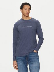 Tommy Hilfiger Longsleeve UM0UM03531 Granatowy Regular Fit. Niebieskie bluzki z długim rękawem męskie Tommy Hilfiger, m, bez wzorów, z bawełny, bez kołnierzyka. Za 149.99 zł.