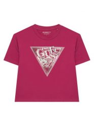 Guess T-Shirt J6GI24 K6YW4 Różowy ciemny Relaxed Fit. Czerwone t-shirty i topy dla dziewczynek Guess, z aplikacjami, z bawełny, bez ramiączek. Za 114.99 zł.