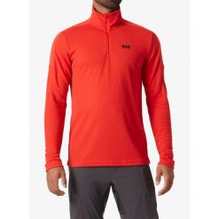 Bluza bez kaptura męska Helly Hansen HP 1/2 Zip Pullover 2.0. Czerwone bluzy męskie Helly Hansen, m, bez wzorów, bez kaptura. Za 224.99 zł.
