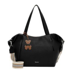 Tamaris Torebka Shopper TAS Katrina Torebki 1 ct Czarny Damski. Czarne torby na ramię damskie Tamaris, z aplikacjami, z materiału, zdobione, bez dodatków. Za 275.99 zł.