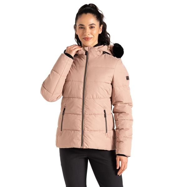 Kurtka Narciarska Damska Glamorize V. Brązowe kurtki damskie Dare 2b, xs, bez wzorów, z materiału, z kapturem. Za 383.99 zł.