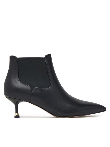 Liu Jo Botki SXX019 PX885 Czarny. Czarne botki damskie Liu Jo, ze skóry, bez obcasa, na szpilce, bez zapięcia. Za 829.99 zł.