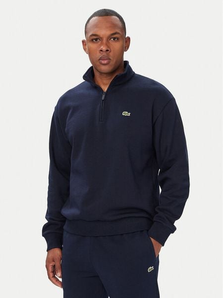 Lacoste Bluza SH8866 Granatowy Regular Fit. Niebieskie bluzy męskie Lacoste, m, bez wzorów, z bawełny, bez kaptura. Za 607.99 zł.