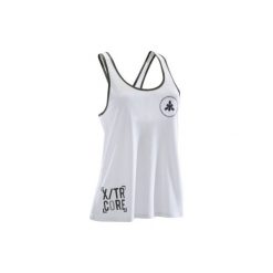 Koszulka 500. Niebieskie t-shirty damskie DOMYOS, z materiału. W wyprzedaży za 29.99 zł.