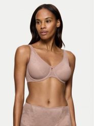 Triumph Biustonosz z fiszbiną Wild Rose Sensation 10205953 Brązowy. Brązowe biustonosze Triumph, bez wzorów, z syntetyku. Za 130.90 zł.