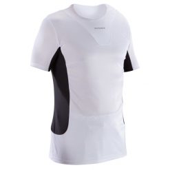 Koszulka do judo męska Outshock. Białe koszulki sportowe męskie OUTSHOCK, l, bez wzorów, z elastanu, bez kołnierzyka, bez ramiączek. W wyprzedaży za 9.99 zł.