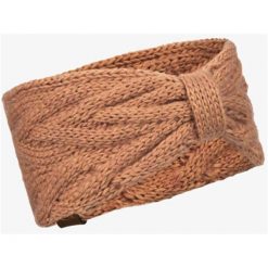 Opaska BUFF Knitted Headband CARYN. Brązowe czapki i kapelusze damskie Buff, na zimę, bez wzorów, z dzianiny, sportowe. W wyprzedaży za 107.43 zł.
