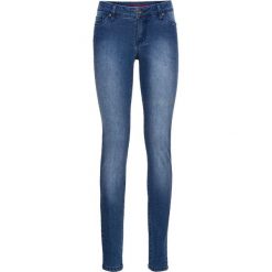 Dżinsy SKINNY bonprix niebieski "stone”. Niebieskie jeansy damskie bonprix. Za 59.99 zł.