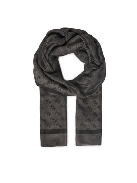 Guess Szal AW5341 POL03 Czarny. Czarne czapki i kapelusze damskie Guess, z aplikacjami, z poliesteru. Za 199.99 zł.