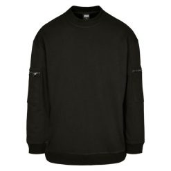 Bluza Urban Classics training terry crew. Czarne bluzy męskie Urban Classics, m, bez wzorów, bez kaptura. Za 214.00 zł.