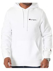 Bluza na co dzień unisex CHAMPION z kapturem. Białe bluzy męskie Champion, xl, bez wzorów, z bawełny, z kapturem. Za 264.00 zł.