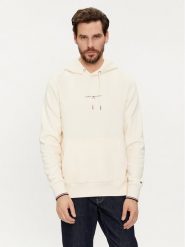 Tommy Hilfiger Bluza Logo MW0MW32673 Beżowy Regular Fit. Brązowe bluzy męskie Tommy Hilfiger, m, bez wzorów, z bawełny, bez kaptura. Za 449.99 zł.