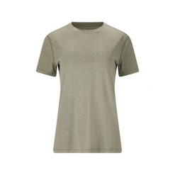 Koszulka damska Endurance Alvaly Melange. Niebieskie koszulki sportowe damskie Endurance, bez wzorów, bez kołnierzyka, bez ramiączek, na fitness i siłownię. Za 78.50 zł.