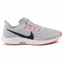 Buty treningowe męskie Nike Air Zoom Pegasus 36. Szare buty sportowe męskie Nike, z materiału, bez zapięcia, na fitness i siłownię. Za 845.00 zł.