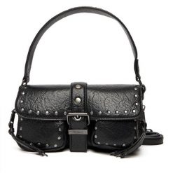 Torebka Pepe Jeans. Czarne torebki do ręki damskie Pepe Jeans, bez wzorów, z jeansu, klasyczne, bez dodatków. Za 309.99 zł.
