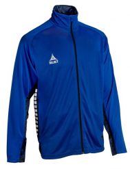 Bluza męska poliestrowa rozpinana Select SPAIN ZIP niebieska. Białe bluzy męskie Select, l, bez wzorów, z materiału, bez kaptura, na fitness i siłownię. Za 171.10 zł.