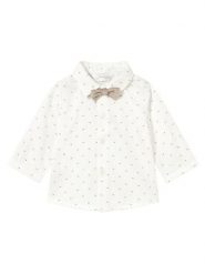 Mayoral Koszula 2196 Écru Regular Fit. Koszule dla chłopców Mayoral, bez wzorów, z bawełny, bez kołnierzyka, bez ramiączek. Za 109.99 zł.