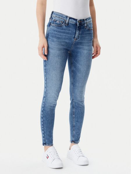 Tommy Jeans Jeansy Nora DW0DW20652 Niebieski Skinny Fit. Niebieskie jeansy damskie Tommy Jeans. Za 239.99 zł.