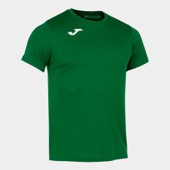 Koszulka do biegania męska Joma Record II. Zielone koszulki sportowe męskie Joma, l, bez wzorów, bez kołnierzyka, bez ramiączek, do biegania. Za 143.99 zł.