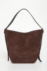 Torebka zamszowa Zebra MARELLA ACCESSORI. Torebki do ręki damskie Marella, bez wzorów, z zamszu, zamszowe, bez dodatków. Za 1,649.00 zł.