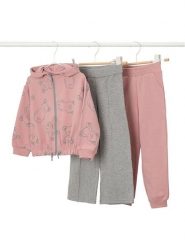 Mayoral Komplet 2 par spodni dresowych i bluza 4895 Różowy Regular Fit. Czerwone bluzy dla dziewczynek Mayoral, bez wzorów, z dresówki, bez ramiączek, bez kaptura. Za 219.99 zł.