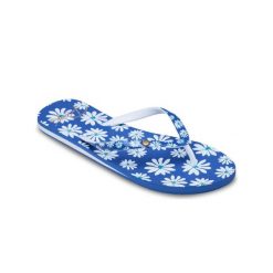 Sandały dla Kobiety PORTOFINO Niebieski. Niebieskie klapki damskie Roxy, bez wzorów, z materiału. Za 109.99 zł.