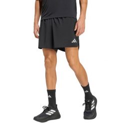 Adidas Spodenki męskie Running Essentials. Czarne krótkie spodenki sportowe męskie Adidas, m, bez wzorów, do biegania. Za 102.99 zł.