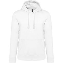 Bluza z kapturem Kariban. Białe bluzy męskie KARIBAN, m, bez wzorów, z kapturem. Za 203.00 zł.