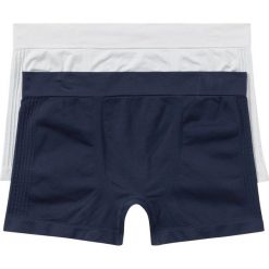 Bokserki bezszwowe (2 pary) bonprix matowy srebrny - ciemnoniebieski. Bokserki męskie marki bonprix. Za 17.98 zł.