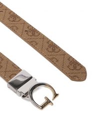 Guess Pasek Damski BW9325 P6115 Beżowy. Brązowe paski damskie Guess, z aplikacjami, ze skóry. Za 199.99 zł.