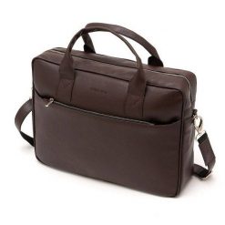 Męska Torba na Ramię Brødrene B12 Ciemny Brąz. Torby na ramię męskie bez wzorów, eleganckie, na ramię. Za 299.00 zł.