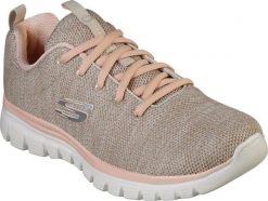 Skechers Skechers damskie buty sportowe Graceful Twisted Fortune 12614 NTCL Natural/Coral 38,5. Obuwie sportowe damskie Skechers, bez wzorów. Za 264.99 zł.