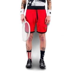 Spodenki tenisowe męskie Hydrogen Tech Shorts. Czerwone krótkie spodenki sportowe męskie HYDROGEN, l, bez wzorów, tenisowe. Za 320.00 zł.