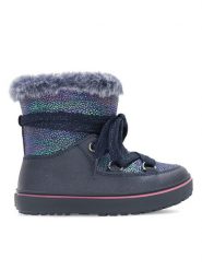 Nelli Blu Kozaki AVO-1062-027 Granatowy. Niebieskie buty zimowe dziewczęce Nelli Blu, bez wzorów, z syntetyku, bez zapięcia. Za 139.99 zł.