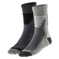 Skarpety turystyczne unisex – Multi szare – 2 pary. Szare skarpety damskie XTREME, bez wzorów, z elastanu. W wyprzedaży za 121.30 zł.
